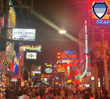 Bars on Walking Street in Pattaya