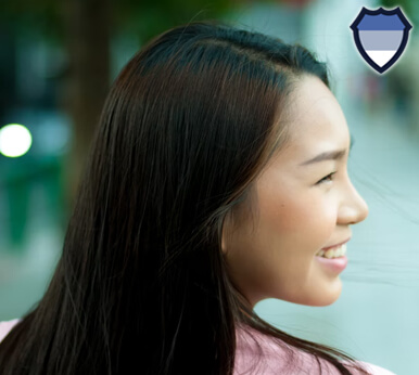 Thai lady smiling