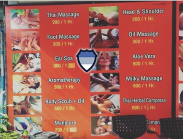 Thai massage prices