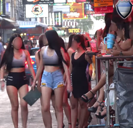Women working at bars in Pattaya