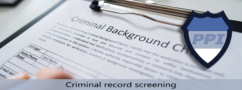 Criminal record screening