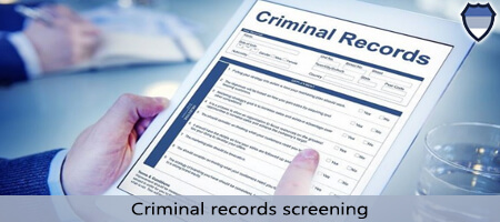 Criminal record screening